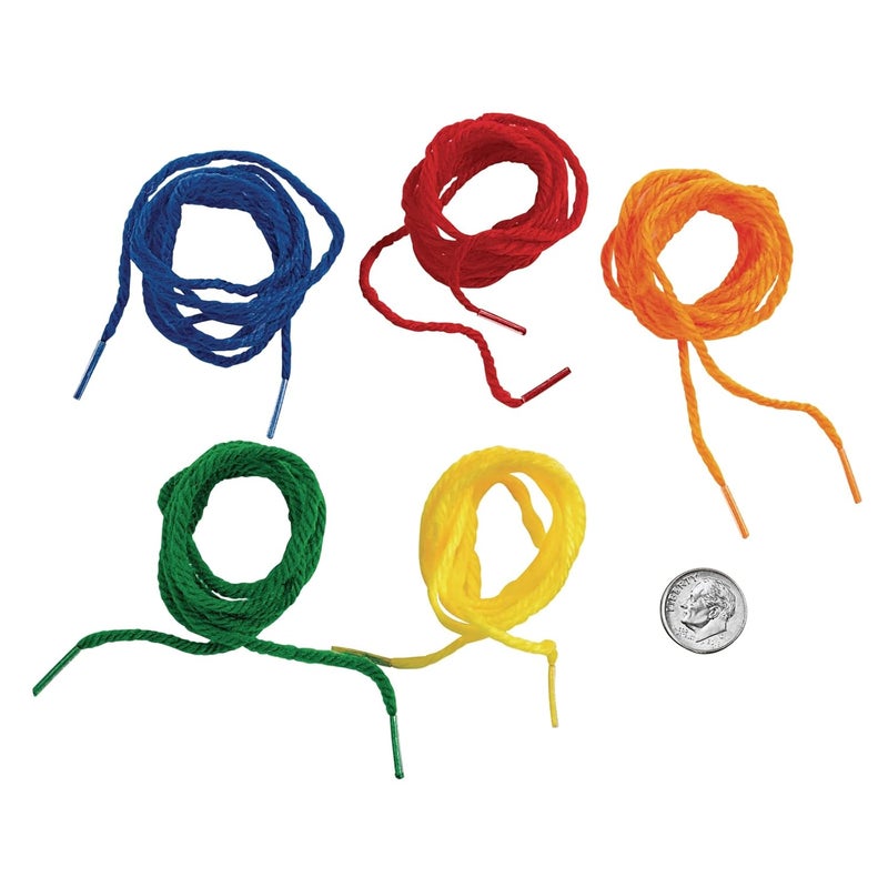 Colorations YARNTIP Tipped Lacing Yarn for Kids - 100 Assorted Color Strings, 32 Inches Long for Weaving and Crafting - Image 4